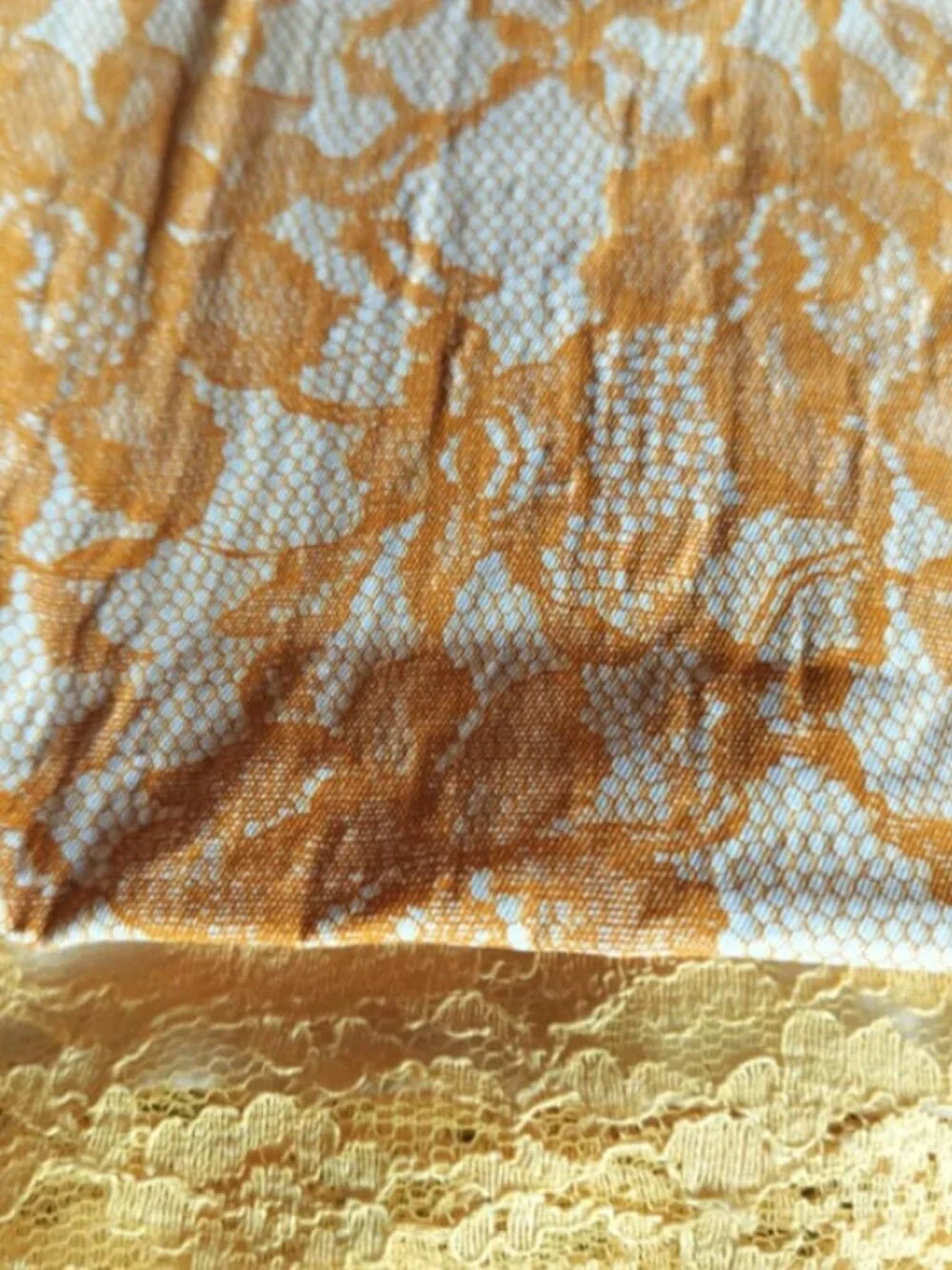 Vintage flannel-backed tablecloth